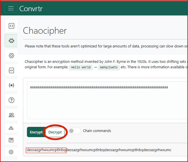 Decrypting stream of A's with cnvrtr.com